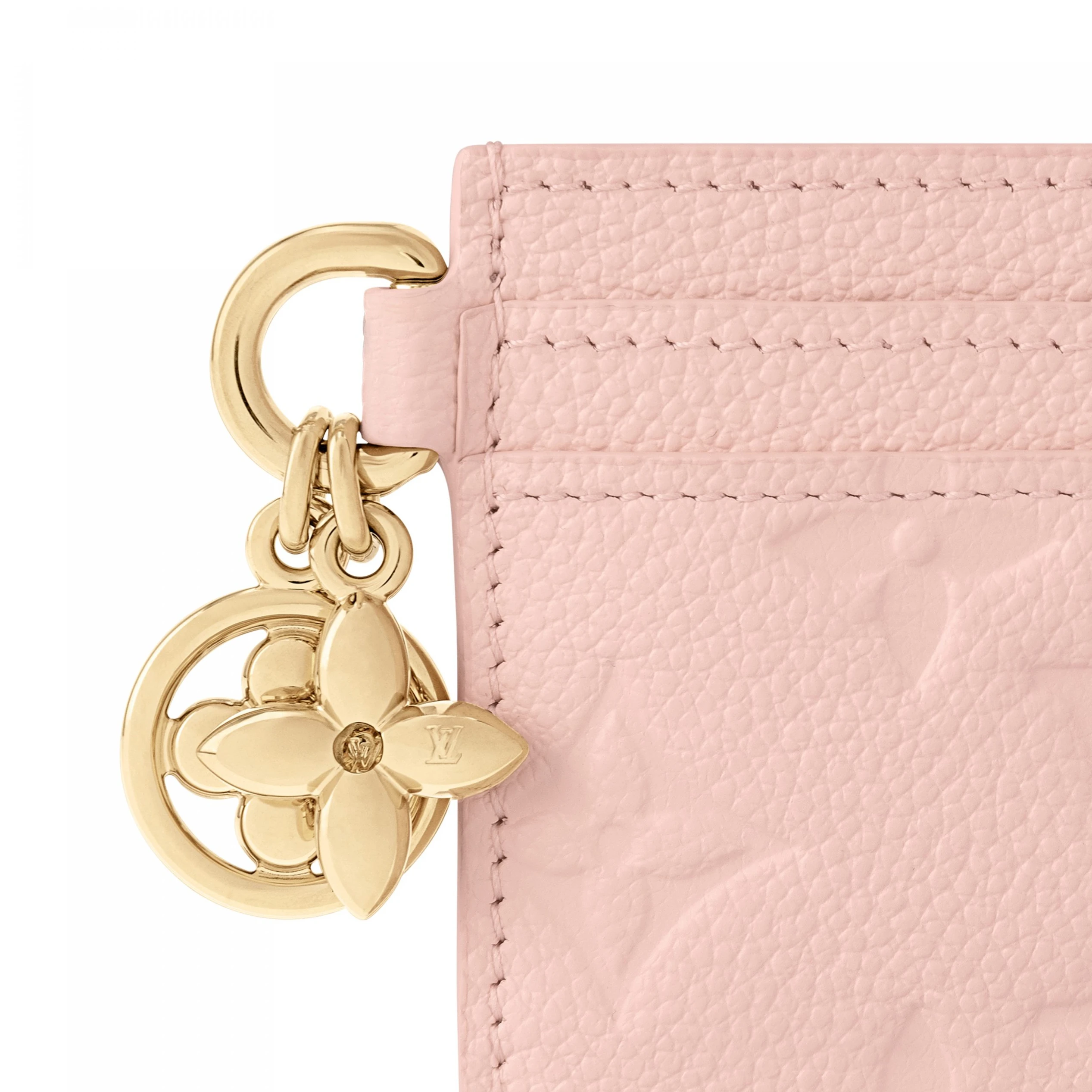 Replica bags Louis Vuitton M83562 LV Charms Card Holder Opale Pink