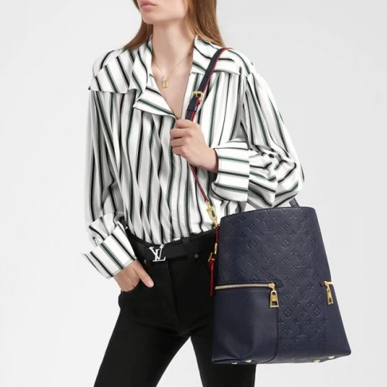 Louis Vuitton Melie Navy M44012 Black M44014