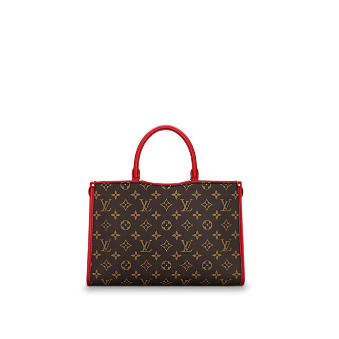 Replica bags lv Louis Vuitton Monogram Canvas POPINCOURT PM RED M43433