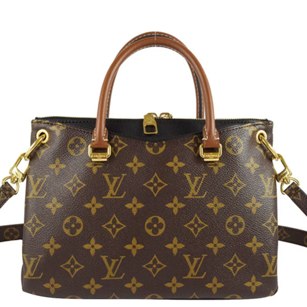 Replica bags lv Louis Vuitton Monogram Canvas Pallas BB M41218 Noir