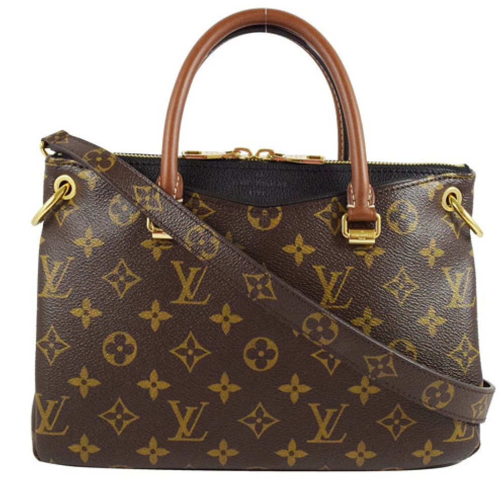 Replica bags lv Louis Vuitton Monogram Canvas Pallas BB M41218 Noir
