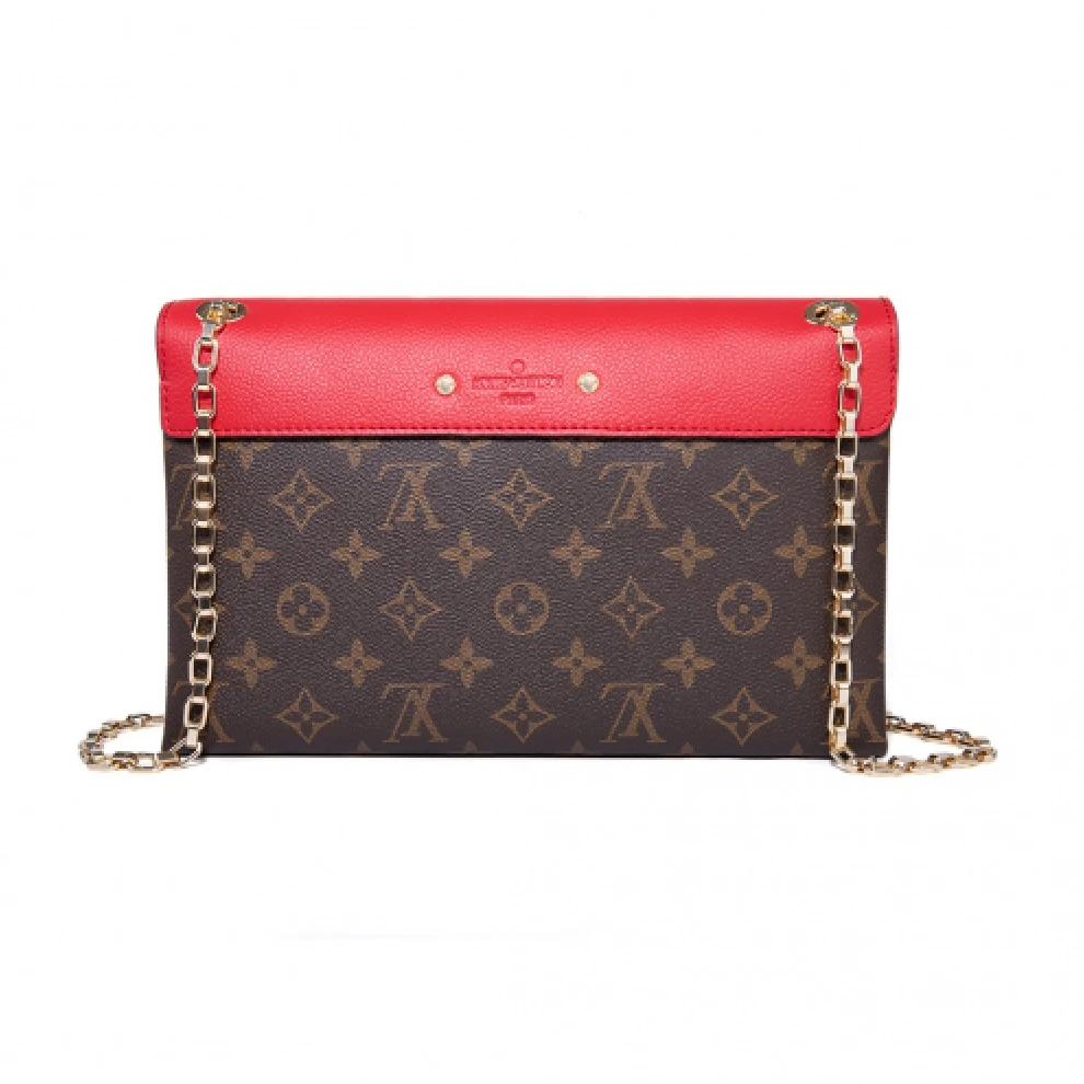 Replica bags lv Louis Vuitton Monogram Canvas Pallas Chain M41201 Cerise