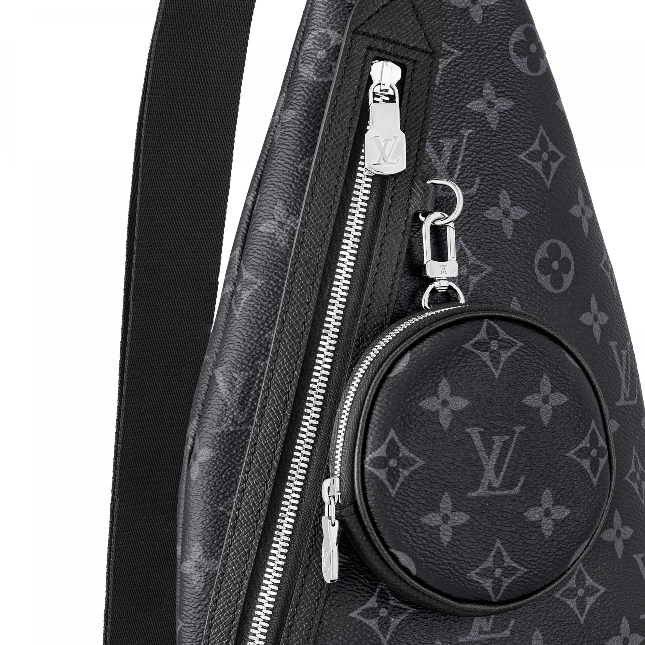 Top lv Louis Vuitton Monogram Eclipse M30936 Duo Slingbag