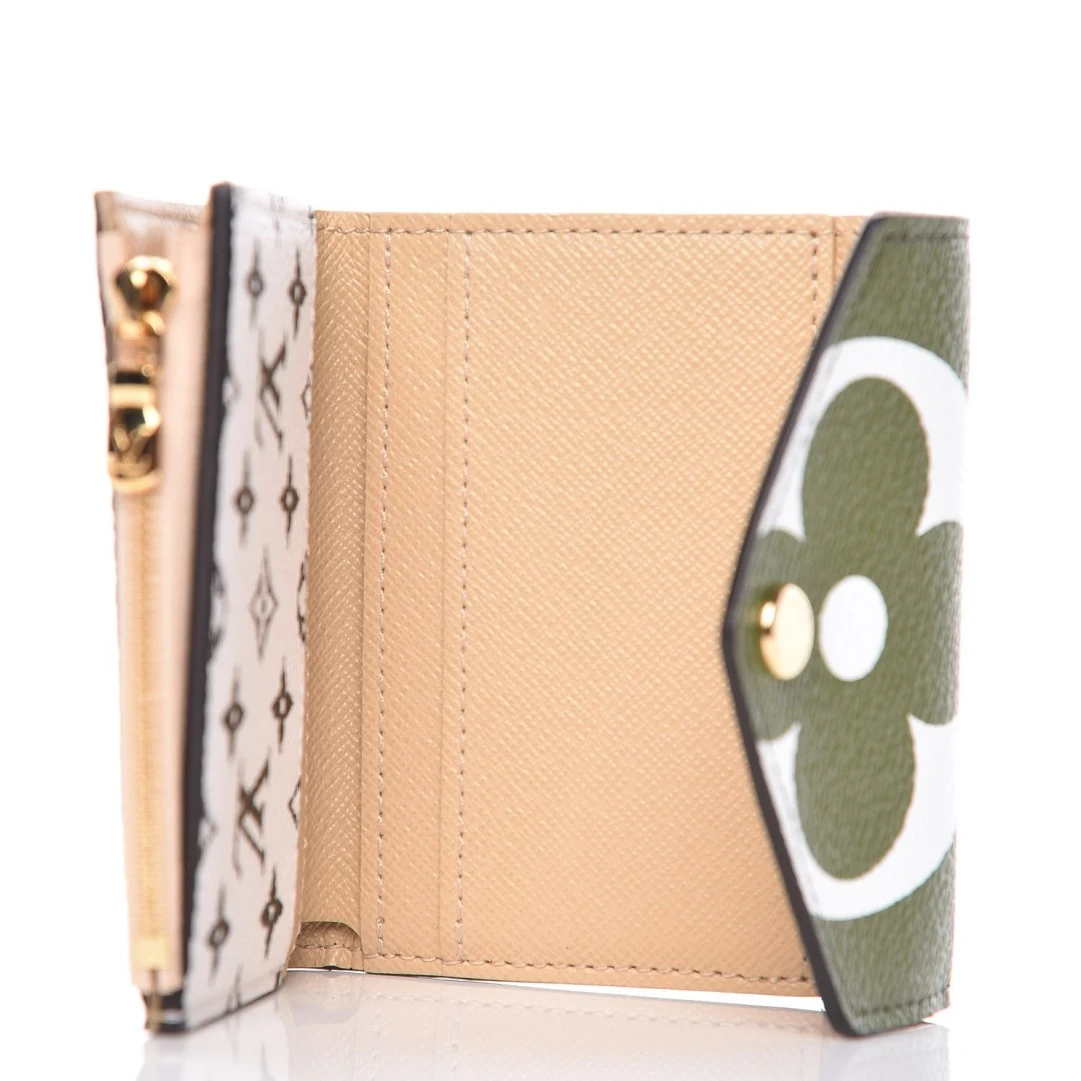 Lv belts replica Louis Vuitton Monogram Giant Zoe Wallet Khaki M67640