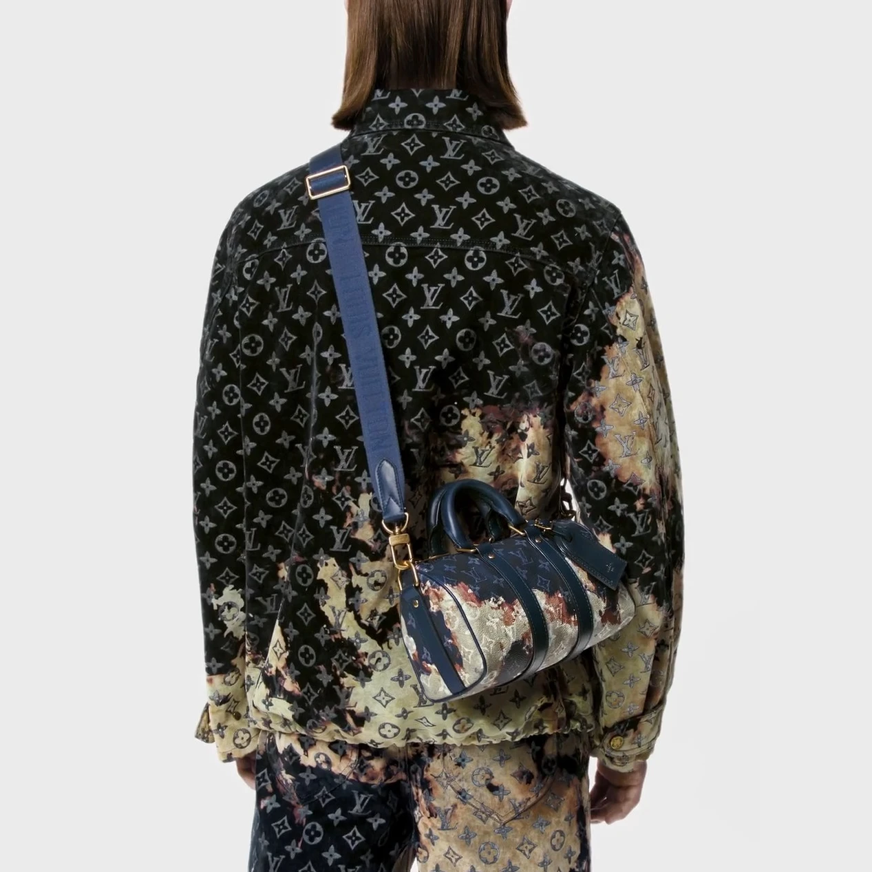 Mythick.ru Louis Vuitton Monogram Ink Blue M46804 Keepall Bandoulière 25