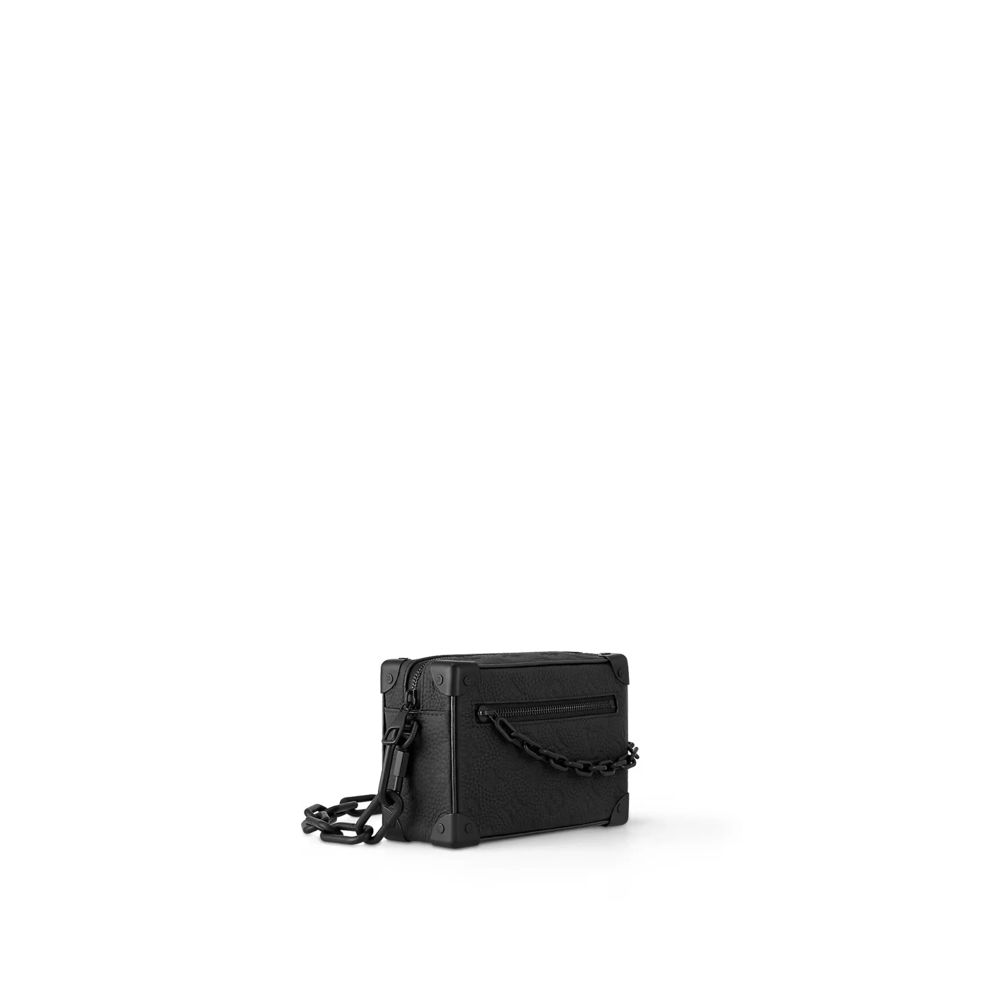 Top lv Louis Vuitton Monogram Taurillon Leather M55702 Mini Soft Trunk