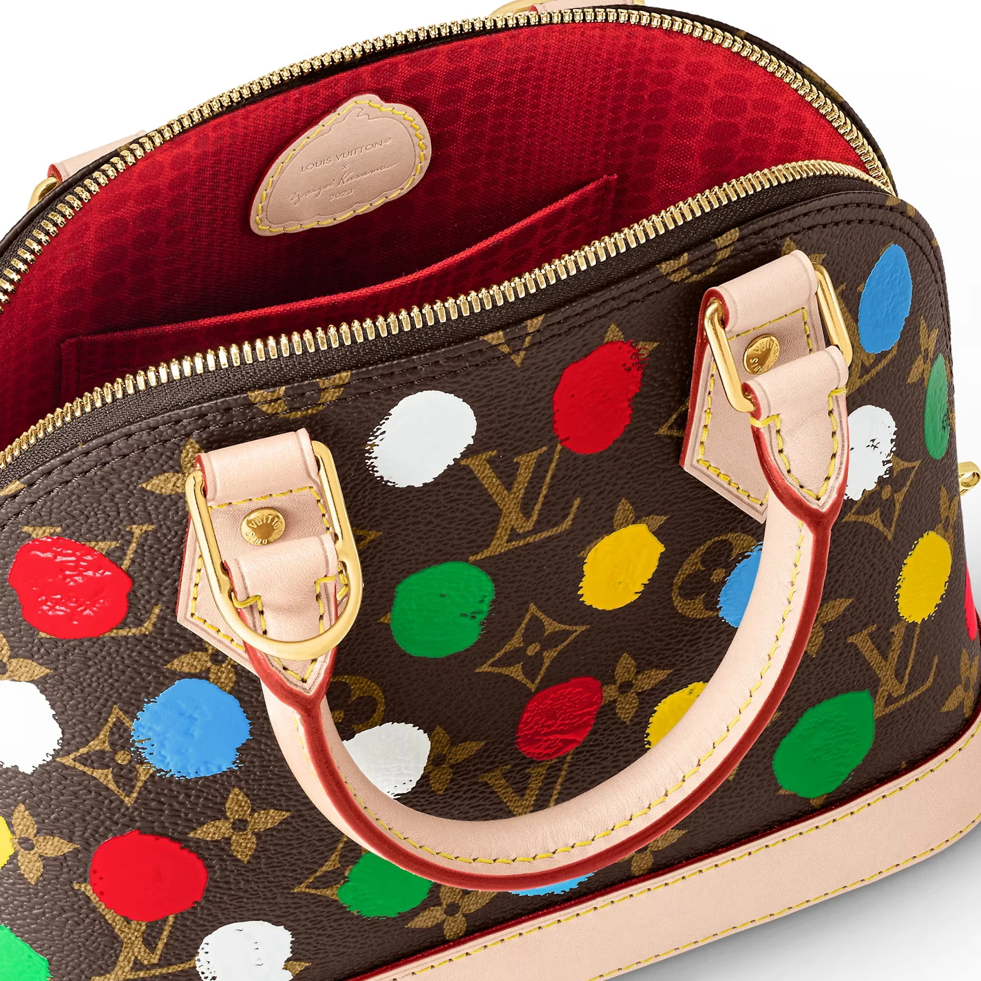 Replica bags Louis Vuitton Monogram coated canvas M46431 LV x YK Alma BB​