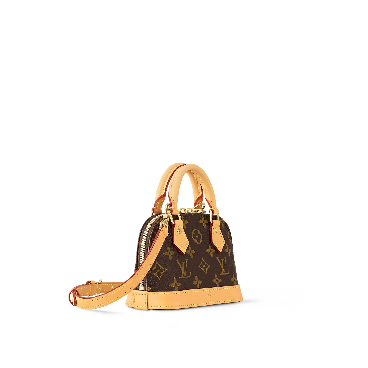 Top lv Louis Vuitton Monogram coated canvas M82717 Nano Alma