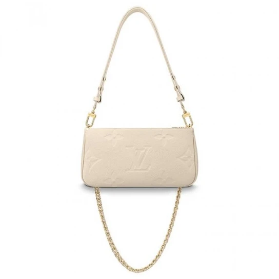 Top lv Louis Vuitton Multi Pochette Accessoires Cream M46568 Black M80399