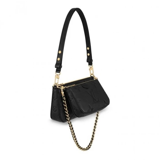 Top lv Louis Vuitton Multi Pochette Accessoires Cream M46568 Black M80399