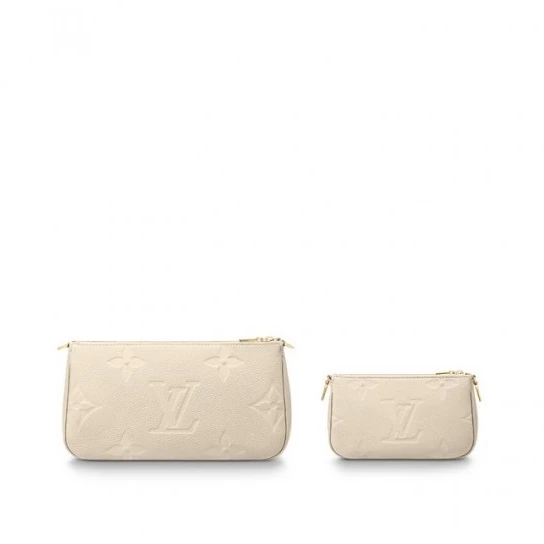 Top lv Louis Vuitton Multi Pochette Accessoires Cream M46568 Black M80399