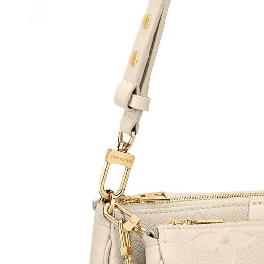 Top lv Louis Vuitton Multi Pochette Accessoires Cream M46568 Black M80399