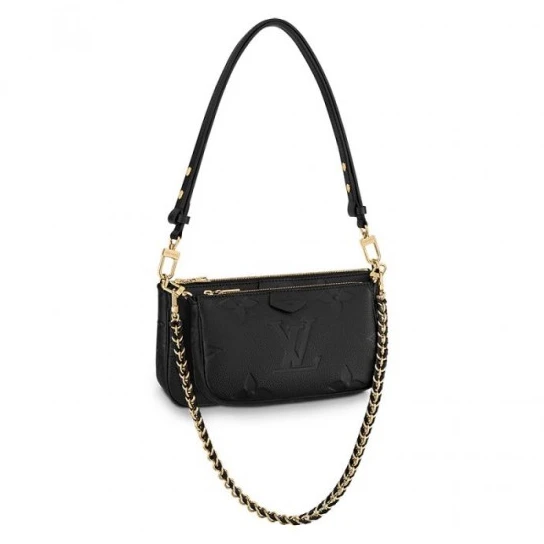Top lv Louis Vuitton Multi Pochette Accessoires Cream M46568 Black M80399