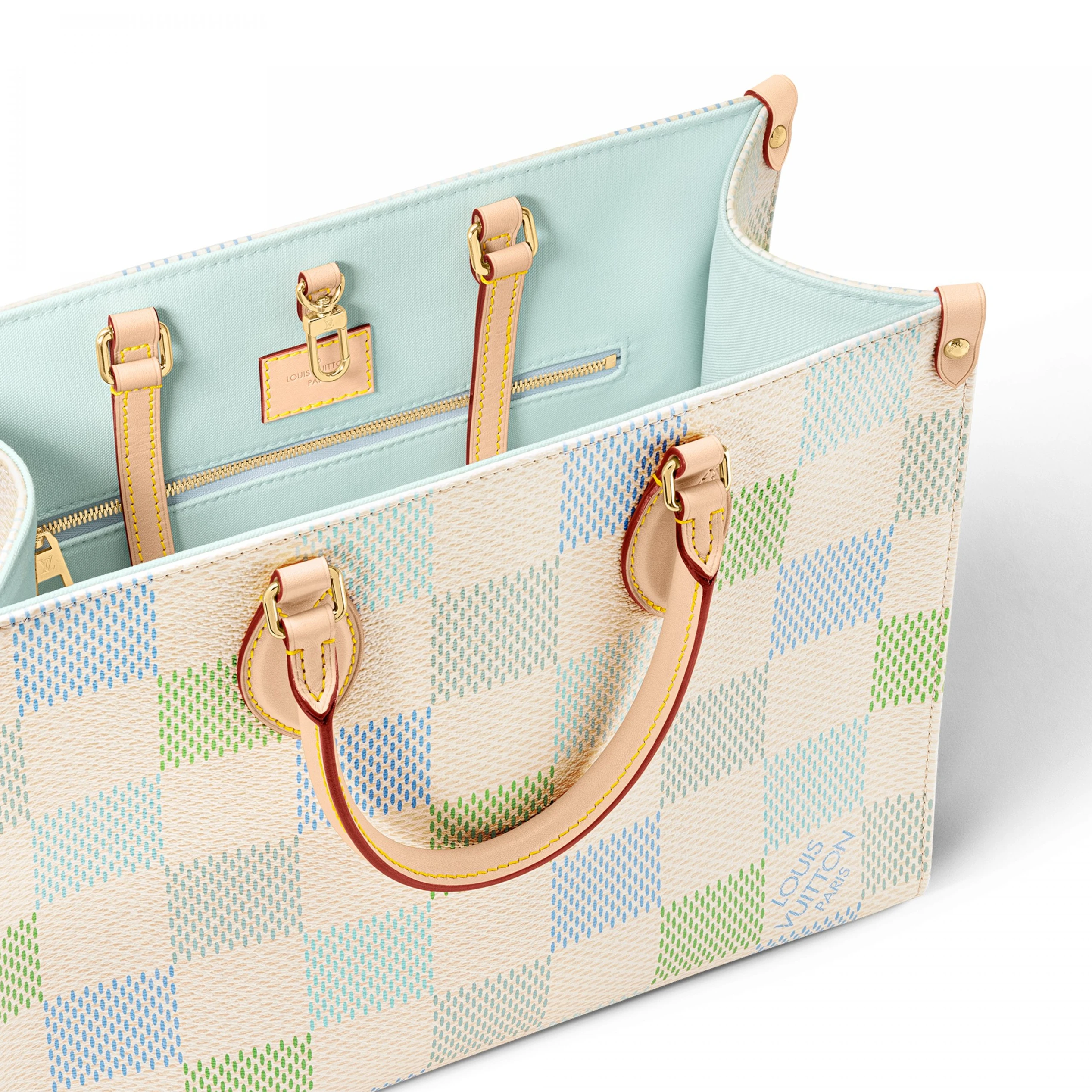 Lv belts replica Louis Vuitton N40518 OnTheGo MM Pistachio