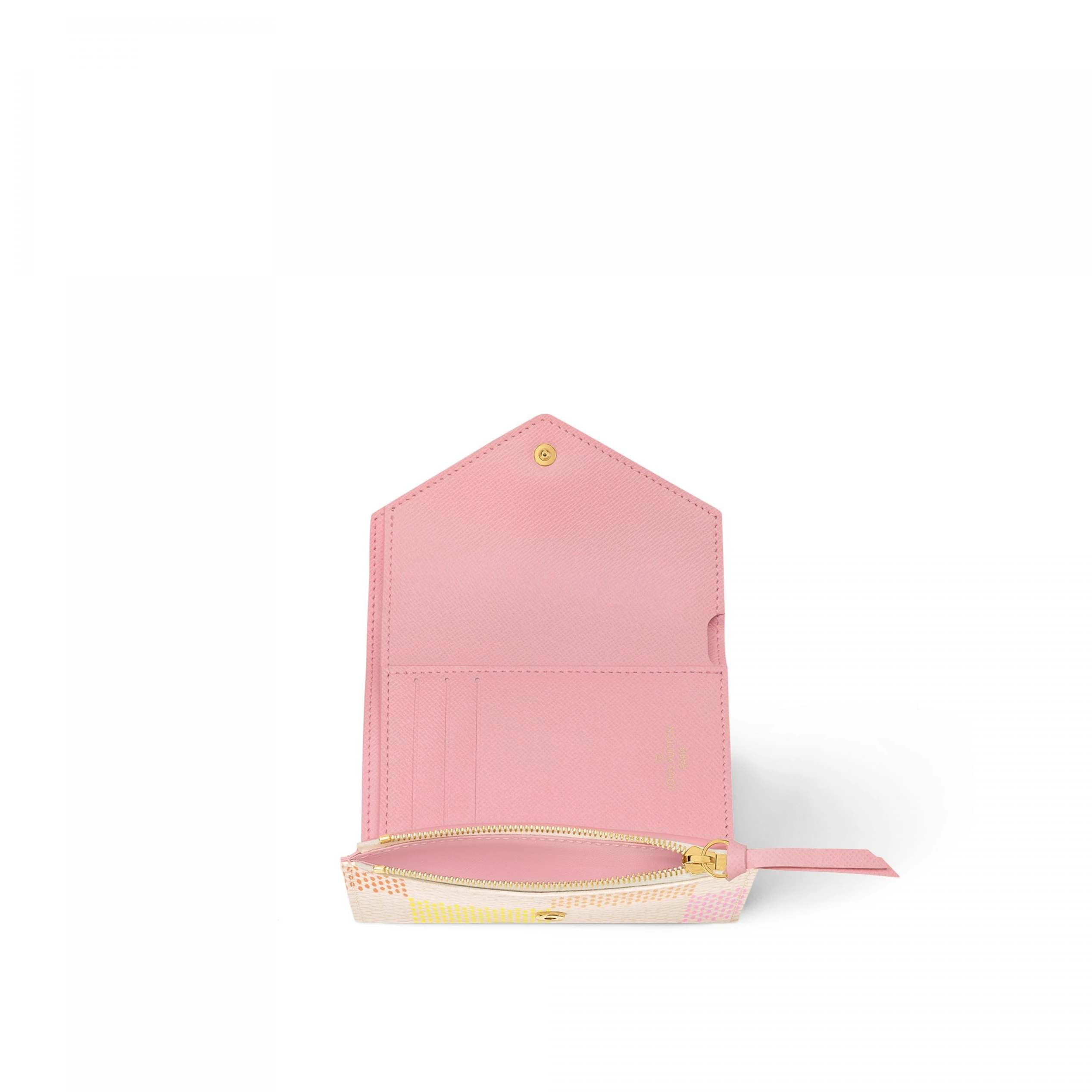 Top lv Louis Vuitton N40638 Victorine Wallet Peach Pink