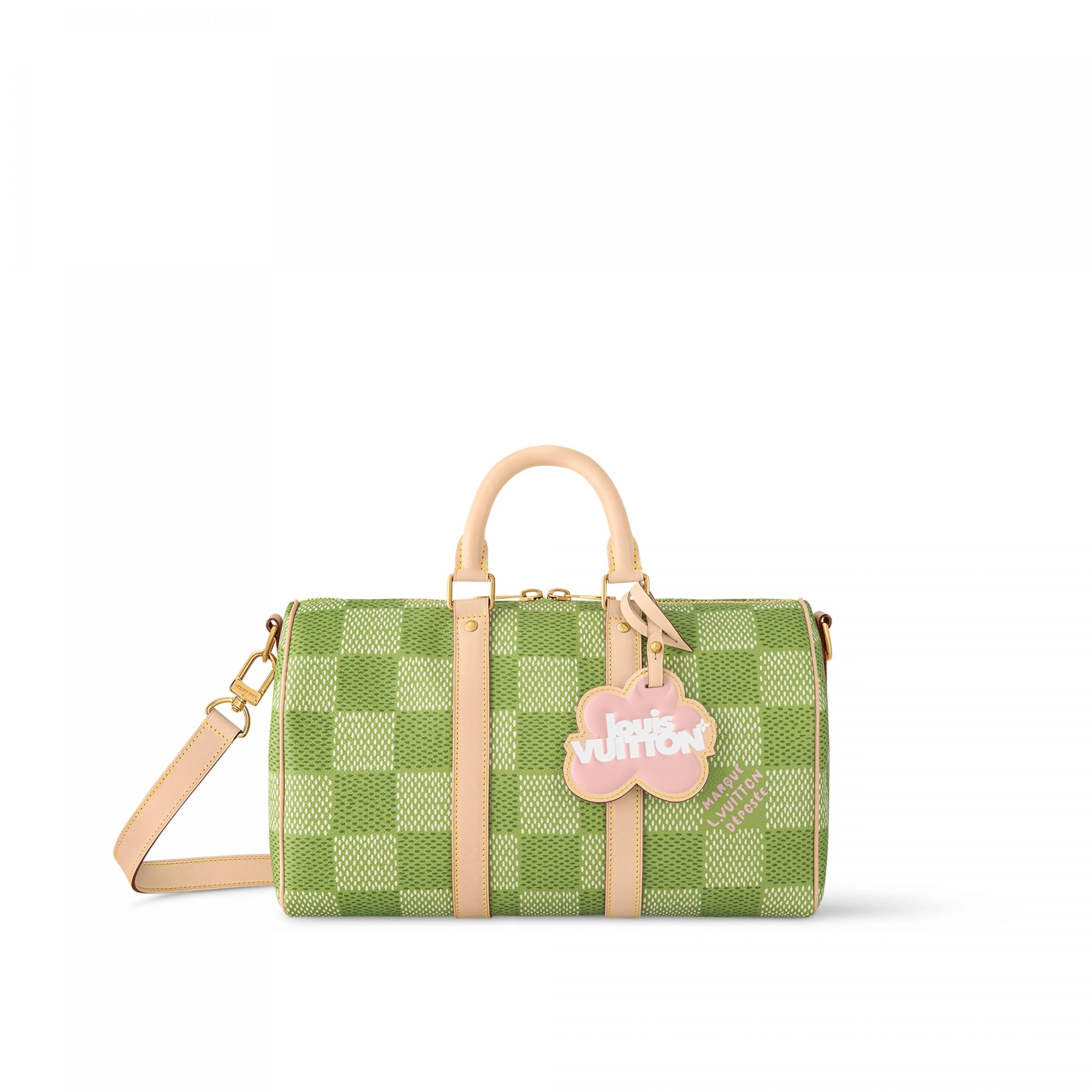 Louis Vuitton N40671  Keepall Bandoulière 35 Green