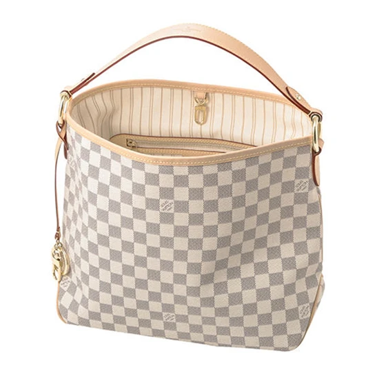 Replica bags Louis Vuitton N41462 Delightful PM Hobo Bag Damier Azur Canvas