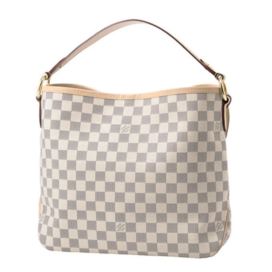 Replica bags Louis Vuitton N41462 Delightful PM Hobo Bag Damier Azur Canvas