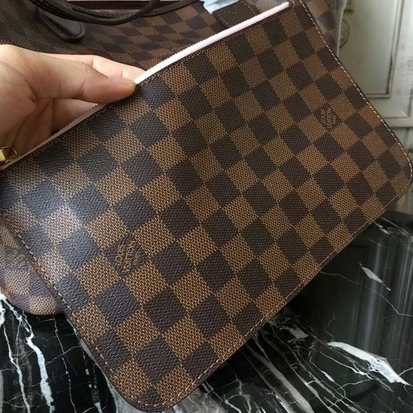 Louis vuitton locations Louis Vuitton N41603 Neverfull MM Shoulder Bag Damier Ebene Canvas