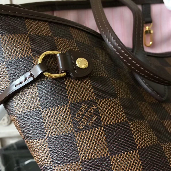 Louis vuitton locations Louis Vuitton N41603 Neverfull MM Shoulder Bag Damier Ebene Canvas