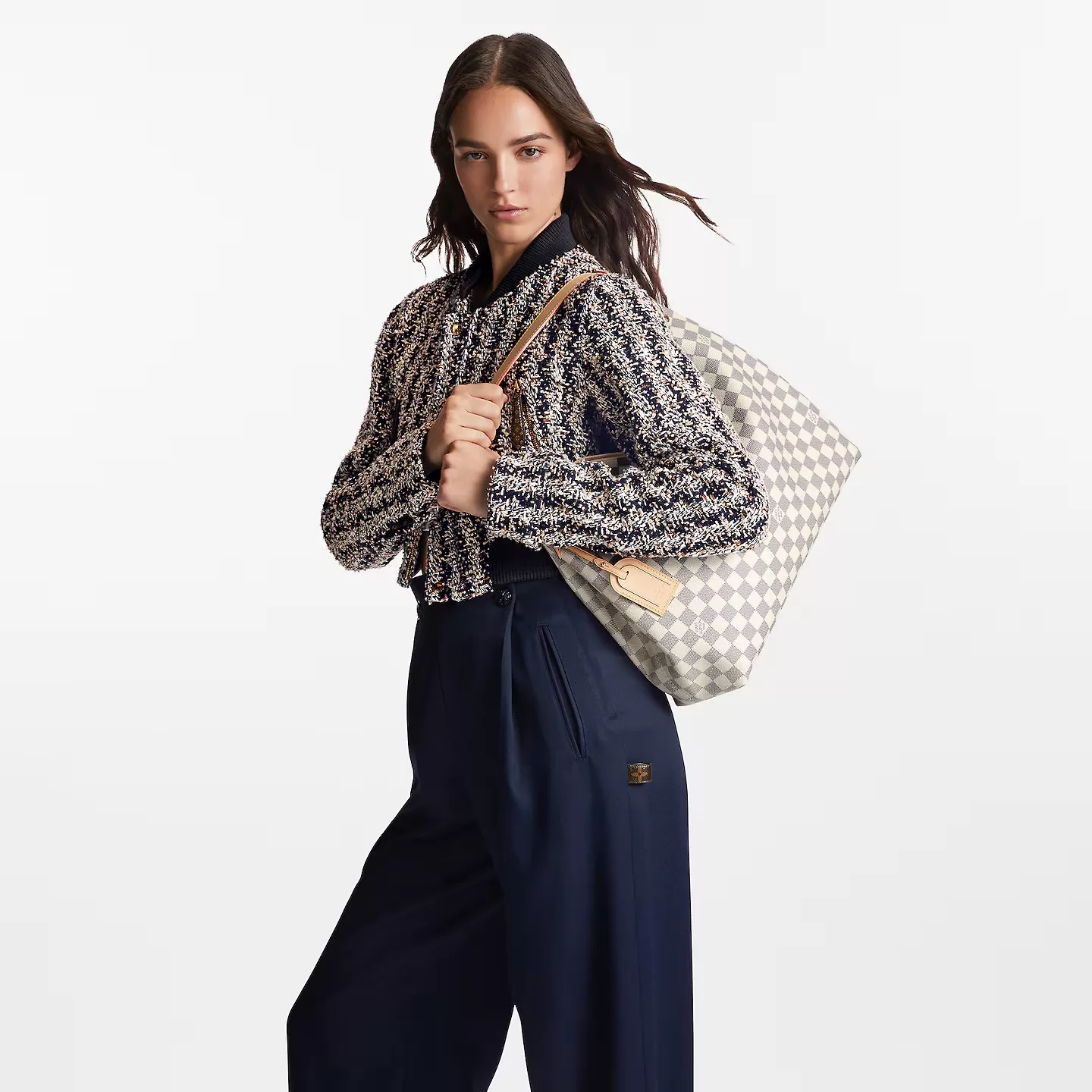 Replica bags lv Louis Vuitton N42233 Graceful MM Damier Azur