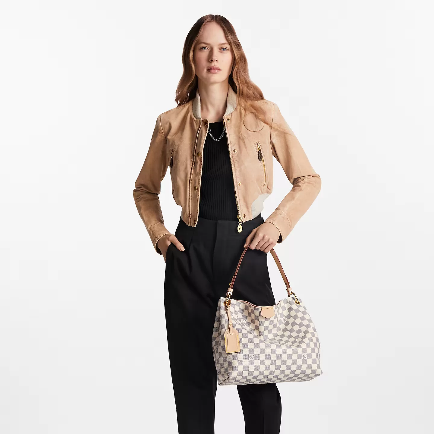 Replica bags Louis Vuitton N42249 Graceful PM Damier Azur