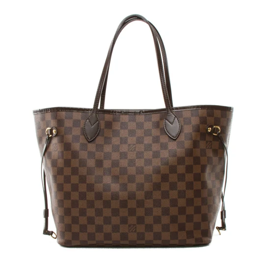 Replica bags lv Louis Vuitton N51105 Neverfull MM Shoulder Bag Damier Ebene Canvas