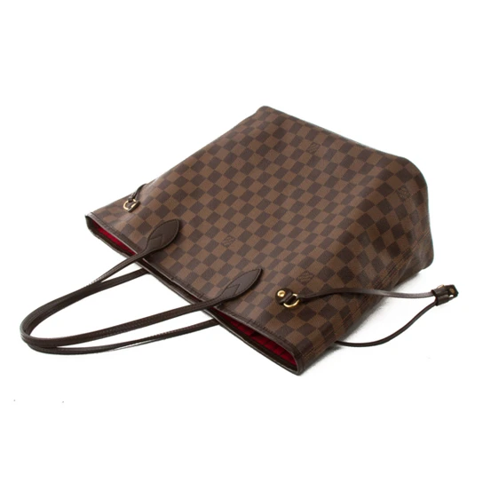 Replica bags lv Louis Vuitton N51105 Neverfull MM Shoulder Bag Damier Ebene Canvas