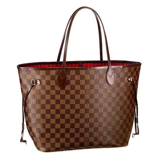 Louis Vuitton N51105 Neverfull MM Shoulder Bag Damier Ebene Canvas
