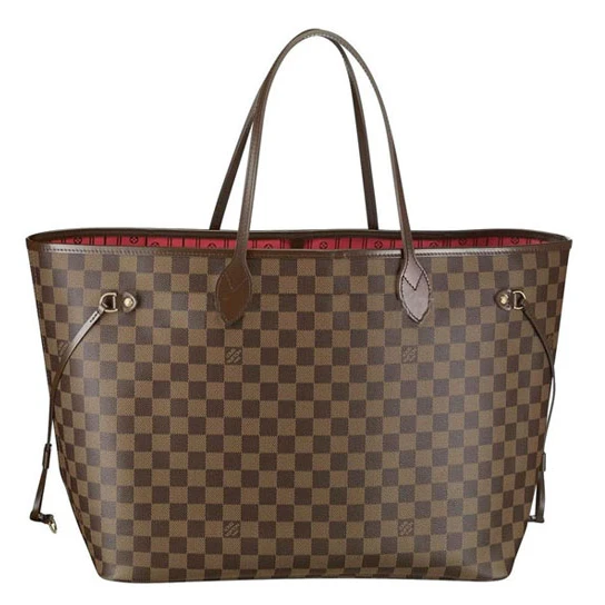 Louis Vuitton N51106 Neverfull GM Shoulder Bag Damier Ebene Canvas