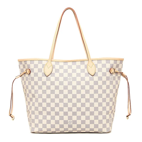 Louis Vuitton N51108 Neverfull GM Shoulder Bag Damier Azur Canvas