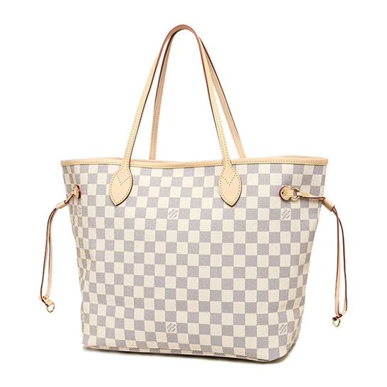 Louis vuitton locations Louis Vuitton N51108 Neverfull GM Shoulder Bag Damier Azur Canvas
