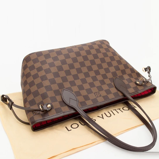 Louis vuitton locations Louis Vuitton N51109 Neverfull PM Shoulder Bag Damier Ebene Canvas