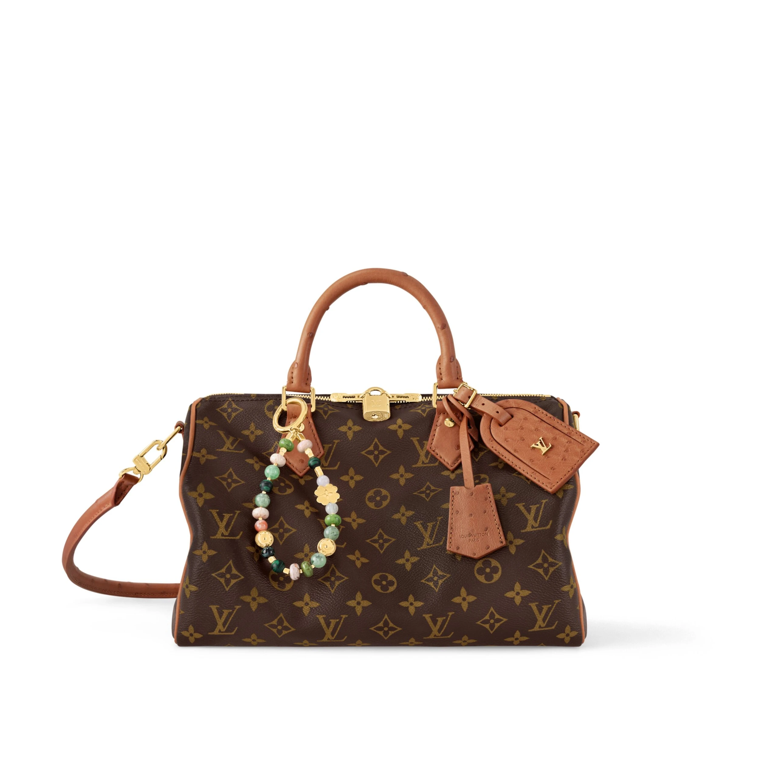 Louis Vuitton N87212 Speedy Soft 30 Boho Monogram Tan