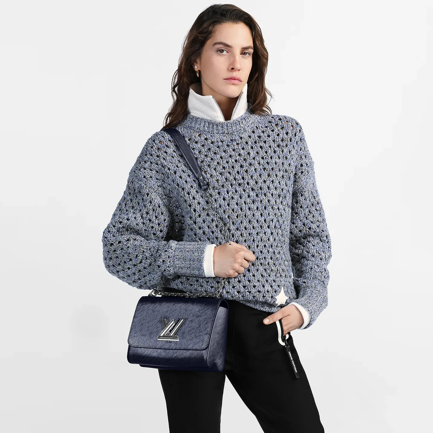 Louis vuitton locations Louis Vuitton Navy Blue M21028 Twist MM