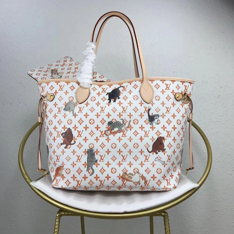 Replica bags Louis Vuitton Neverfull MM Bag Grace Coddington M44459
