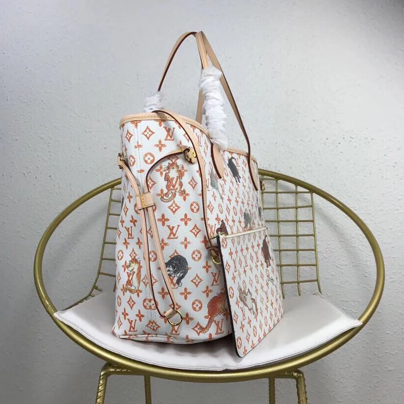Replica bags Louis Vuitton Neverfull MM Bag Grace Coddington M44459