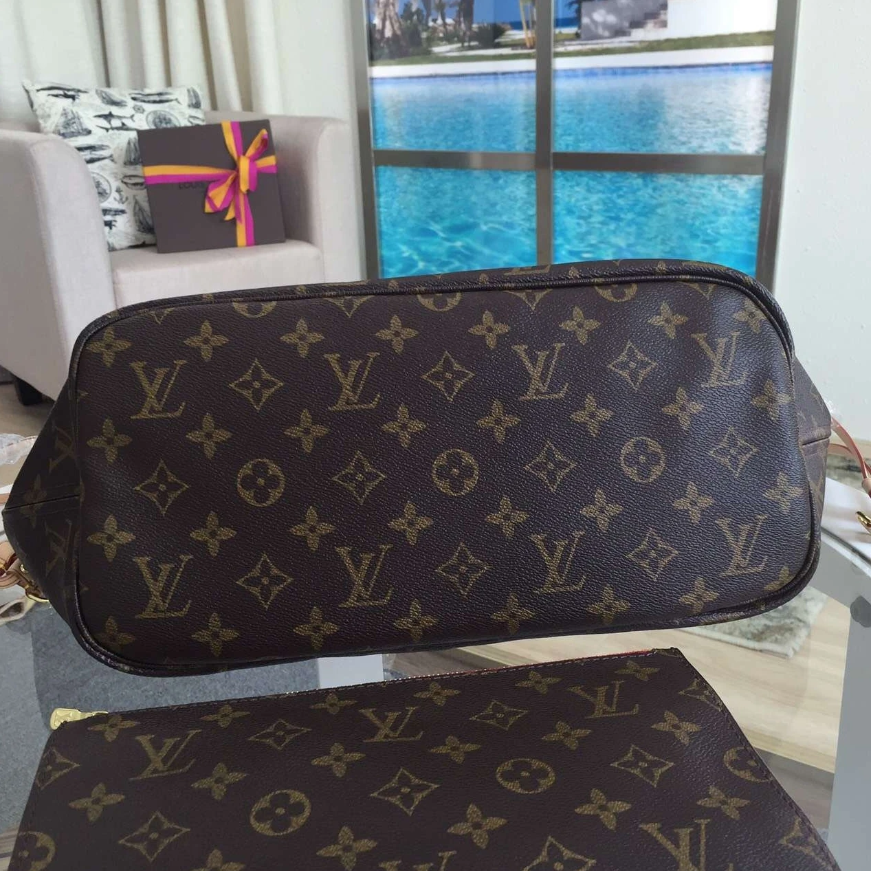 Top lv Louis Vuitton Neverfull MM Bag Monogram Canvas M40996