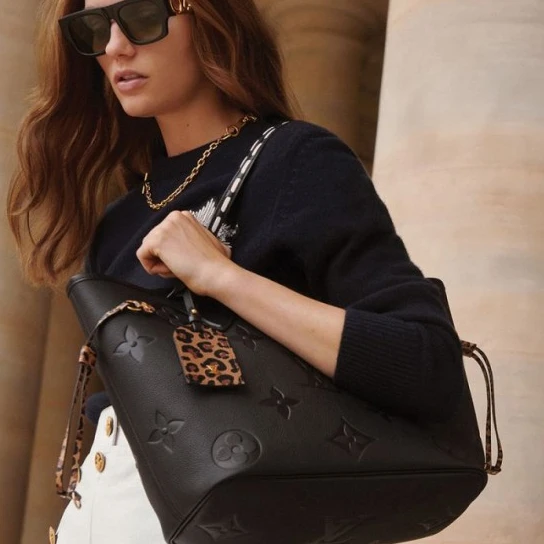Replica bags Louis Vuitton Neverfull MM Black M45856
