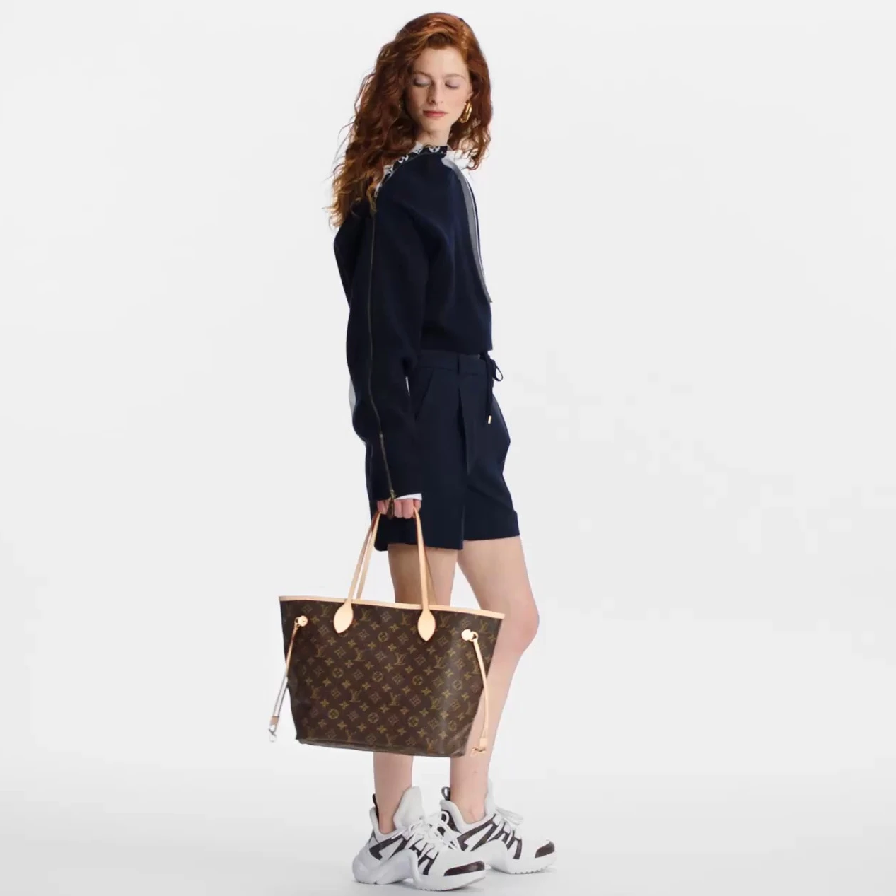 Top lv Louis Vuitton Neverfull MM M40995 Monogram