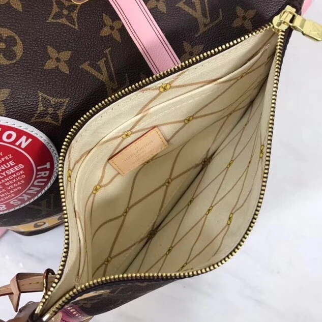 Top lv Louis Vuitton Neverfull MM Summer Trunk Monogram M41390