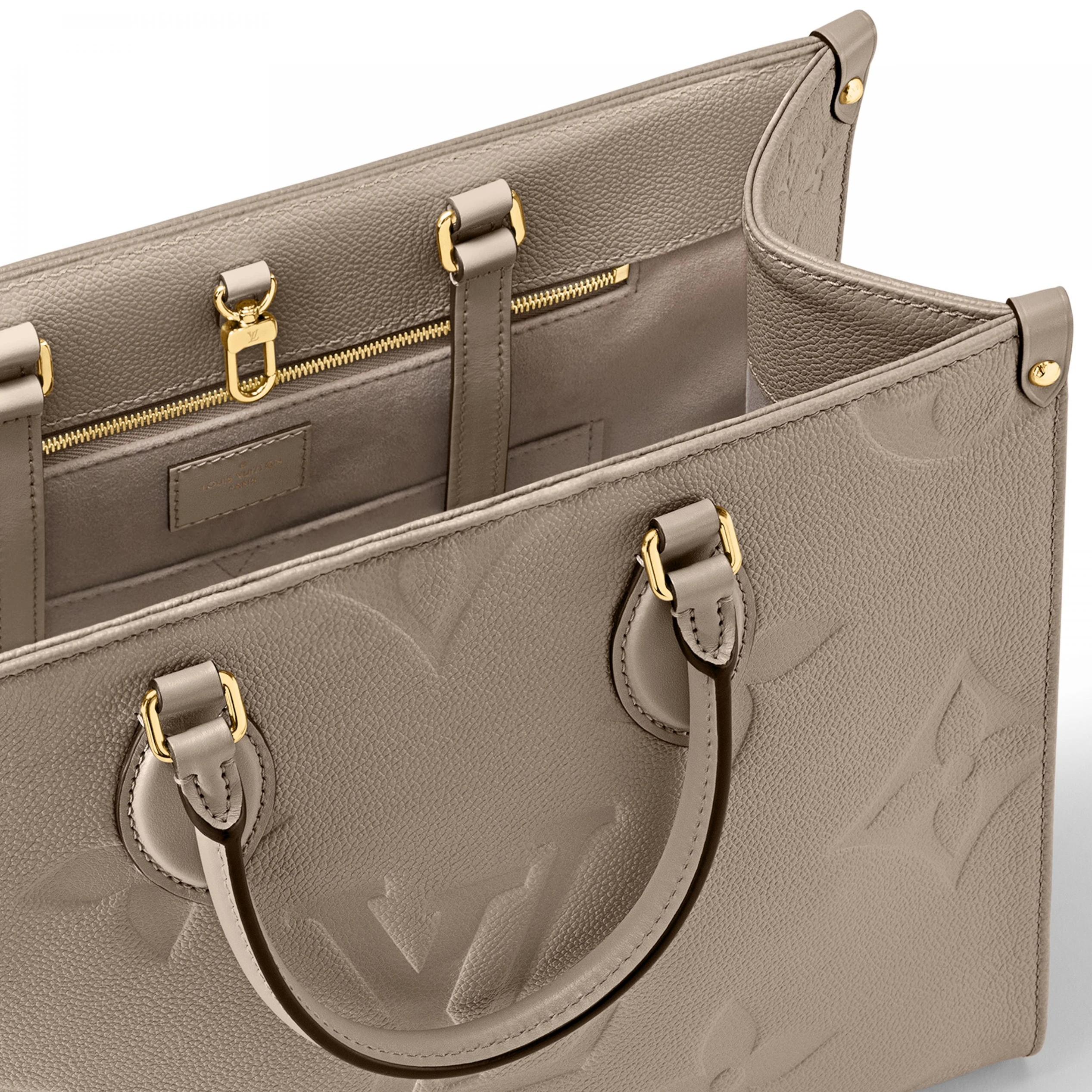 Replica bags lv Louis Vuitton OnTheGo MM M45607 Tourterelle Beige