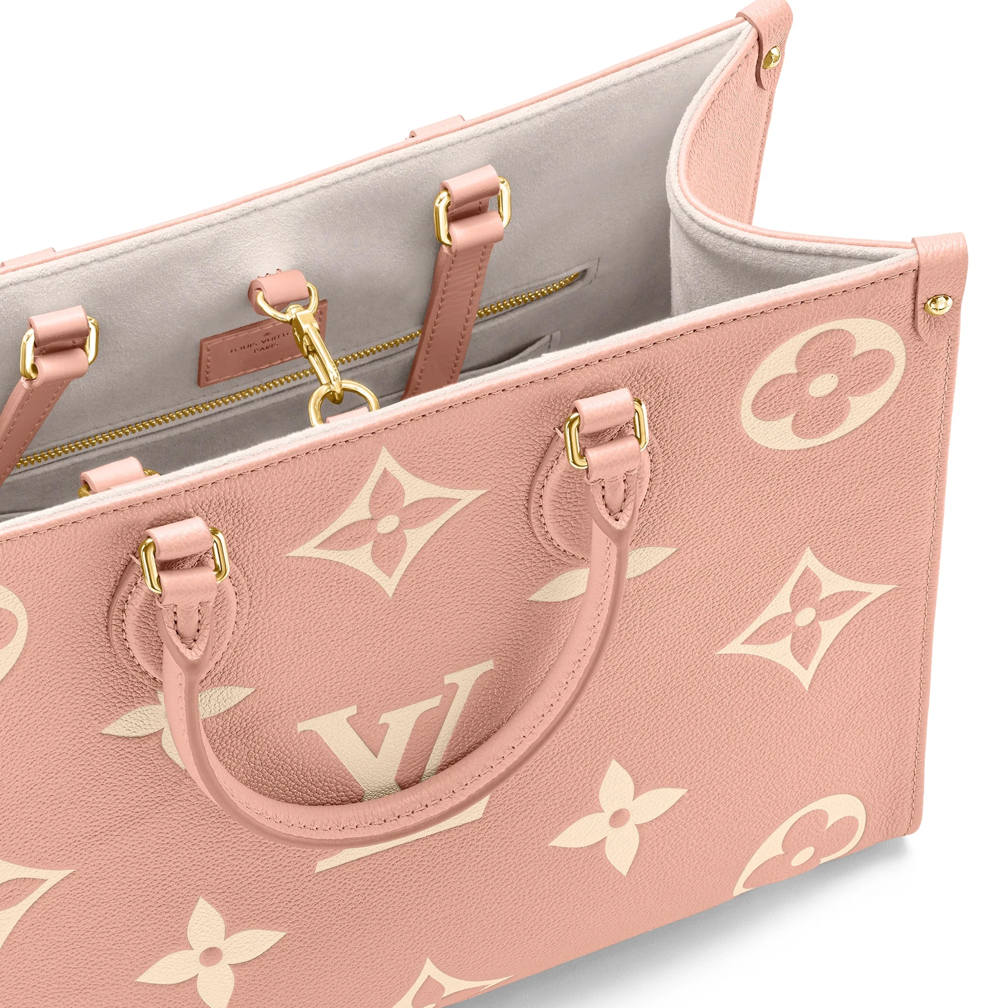 Louis vuitton locations Louis Vuitton OnTheGo MM M46286 Trianon Pink Cream