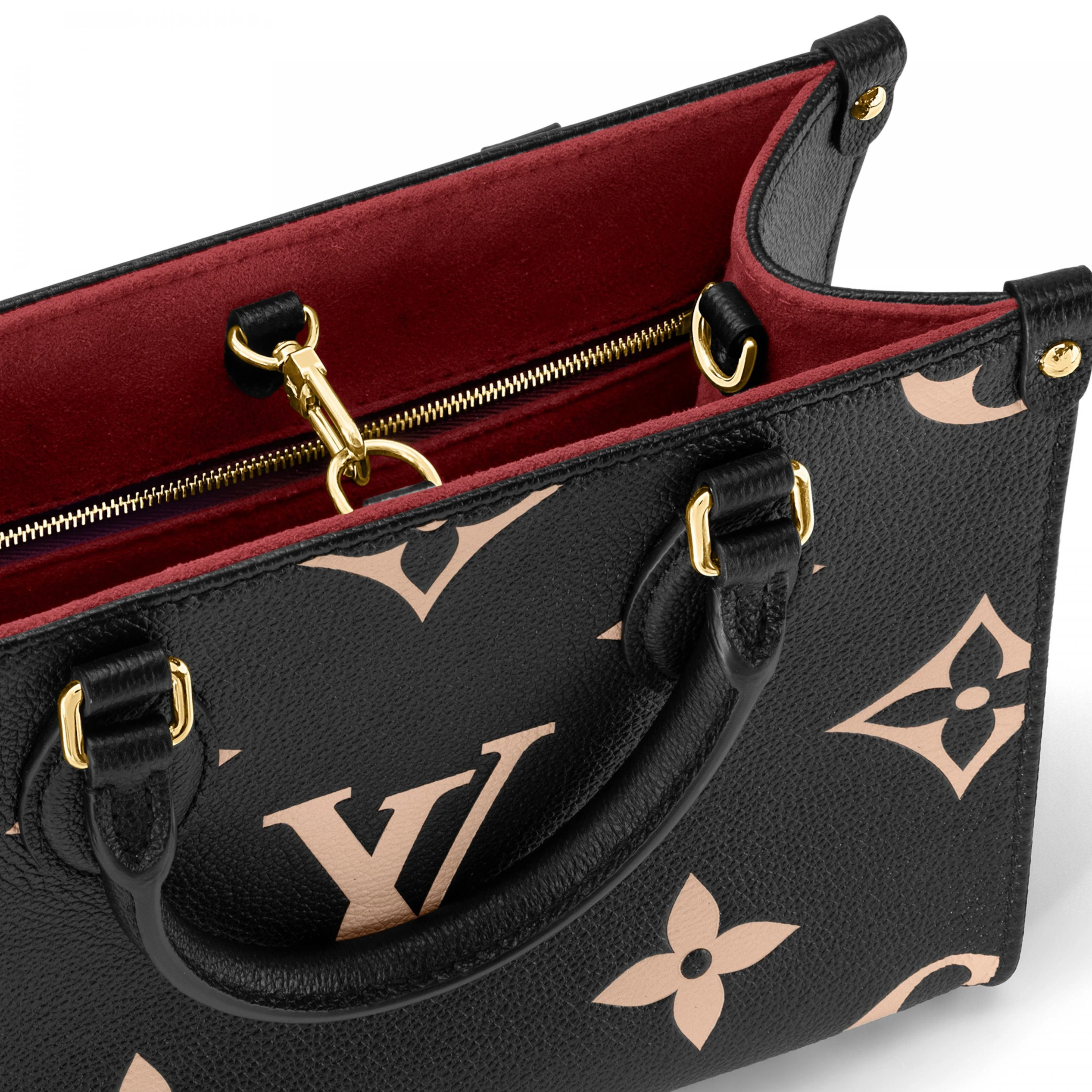 Top lv Louis Vuitton Onthego PM M45659 Black Beige