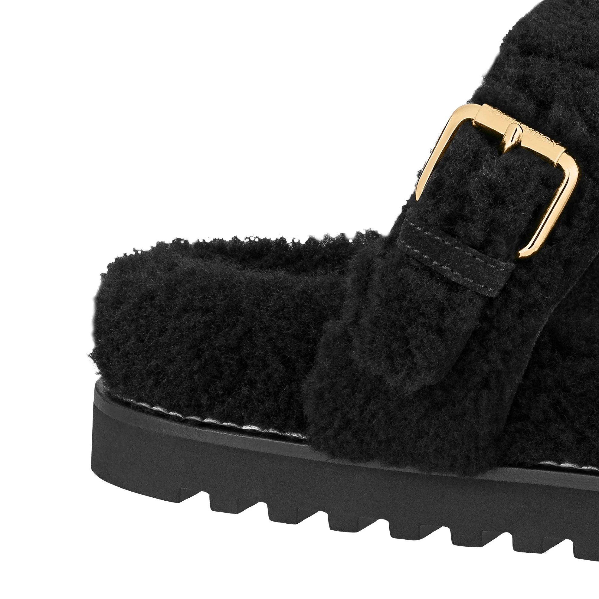 Mythick ru Louis Vuitton Paseo Flat Comfort Mules Black 1AACR9