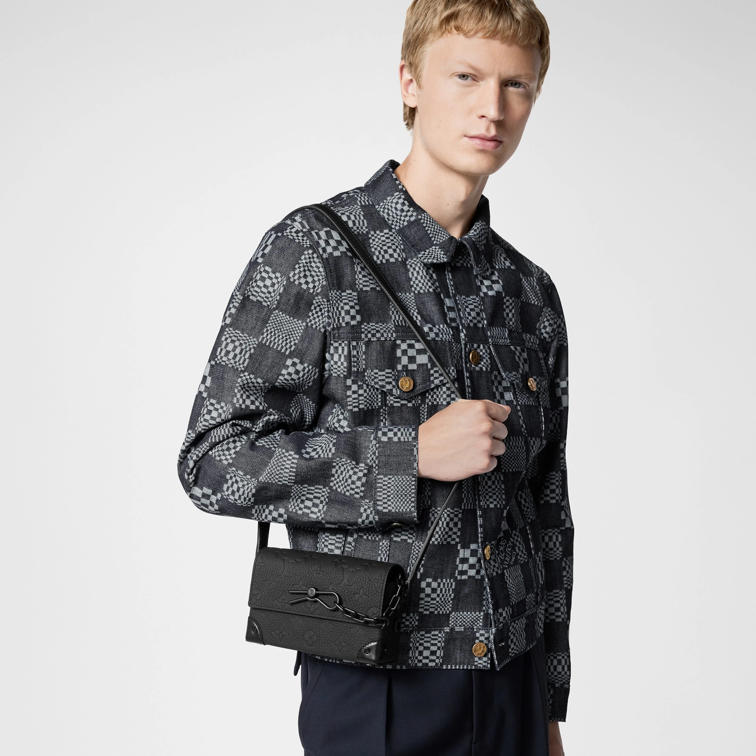 Replica bags lv Louis Vuitton Steamer Wearable Wallet M81746 Black