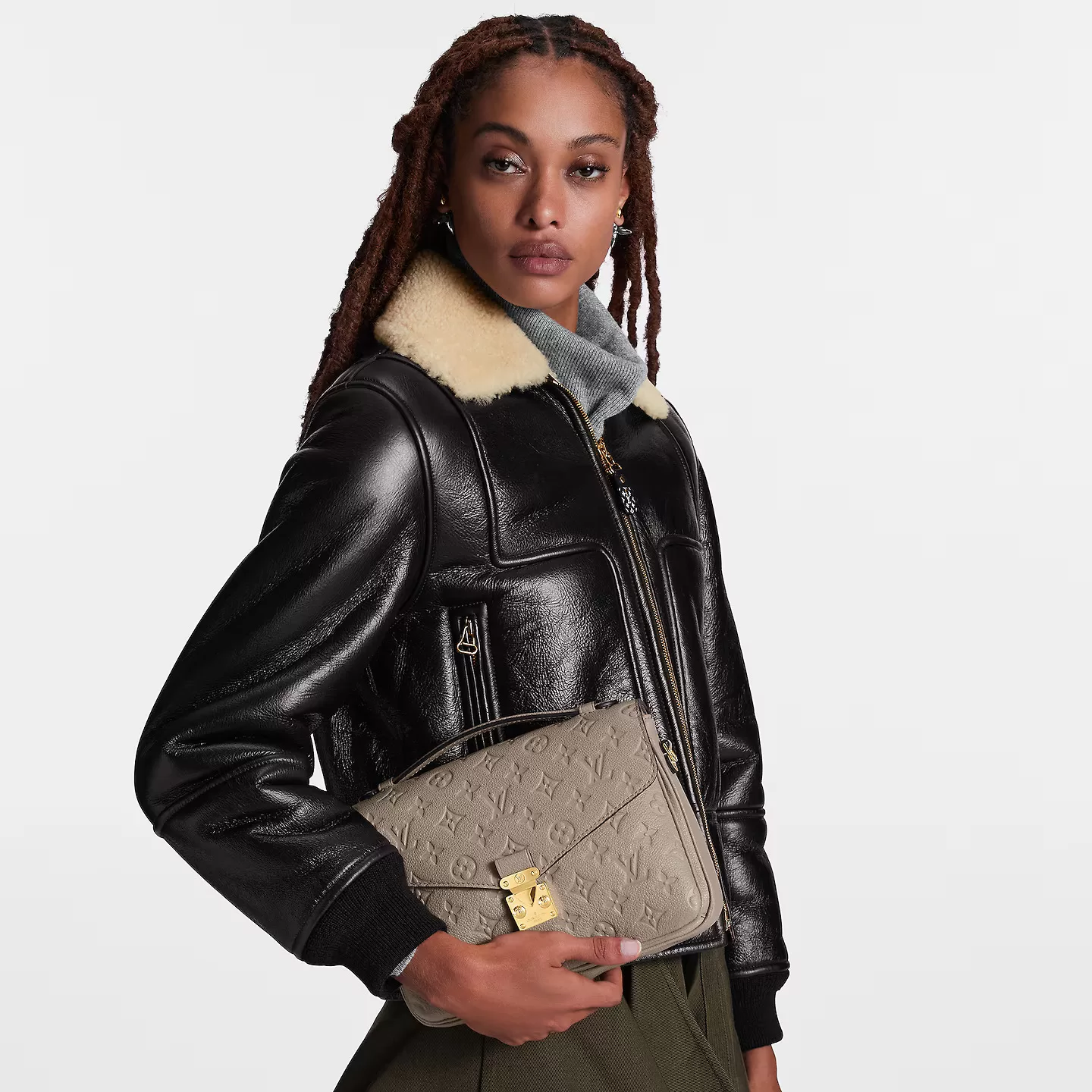 Mythick Louis Vuitton Tourterelle Grey M44881 Pochette Métis