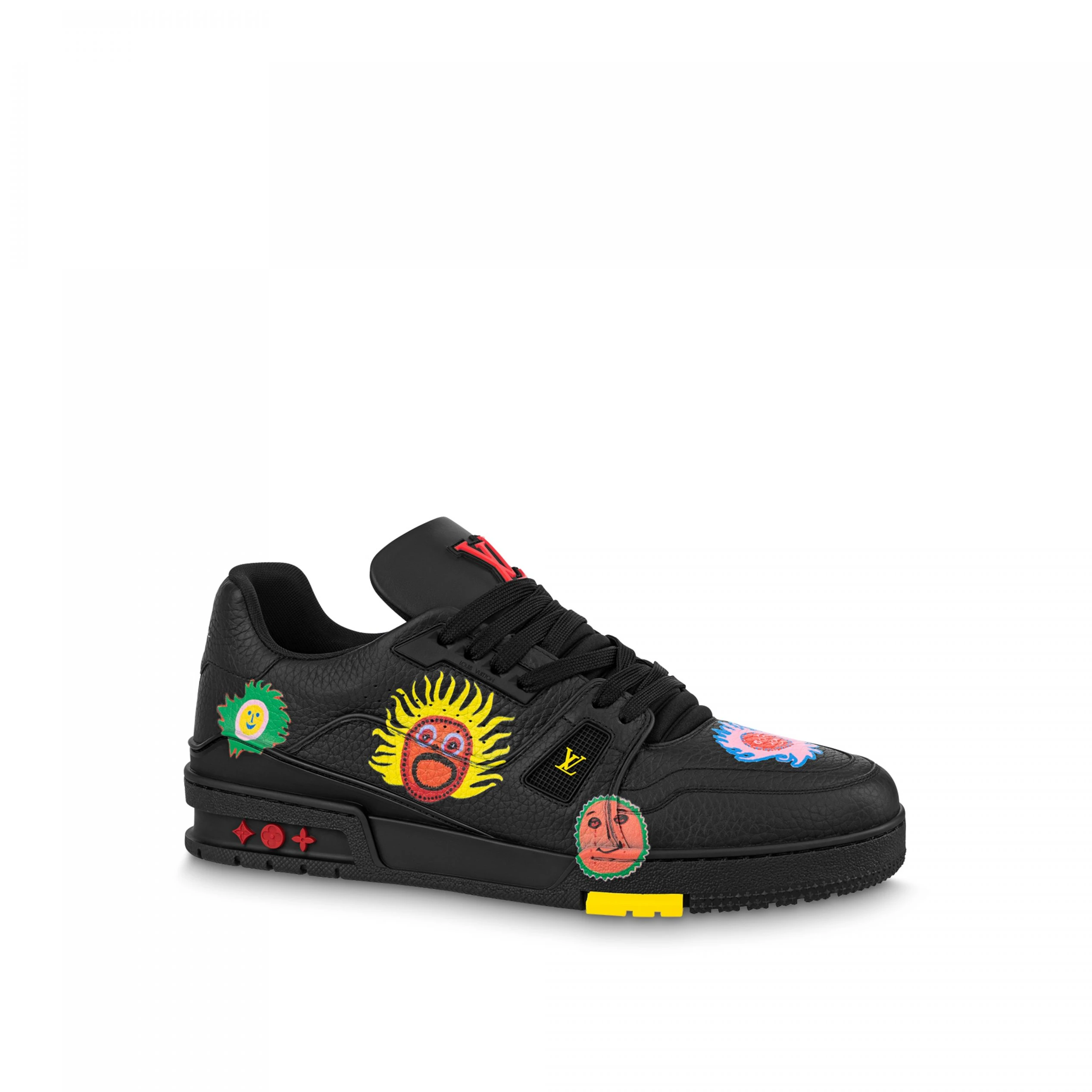 Louis Vuitton Trainer Sneaker LV x YK Black 1ABD2W