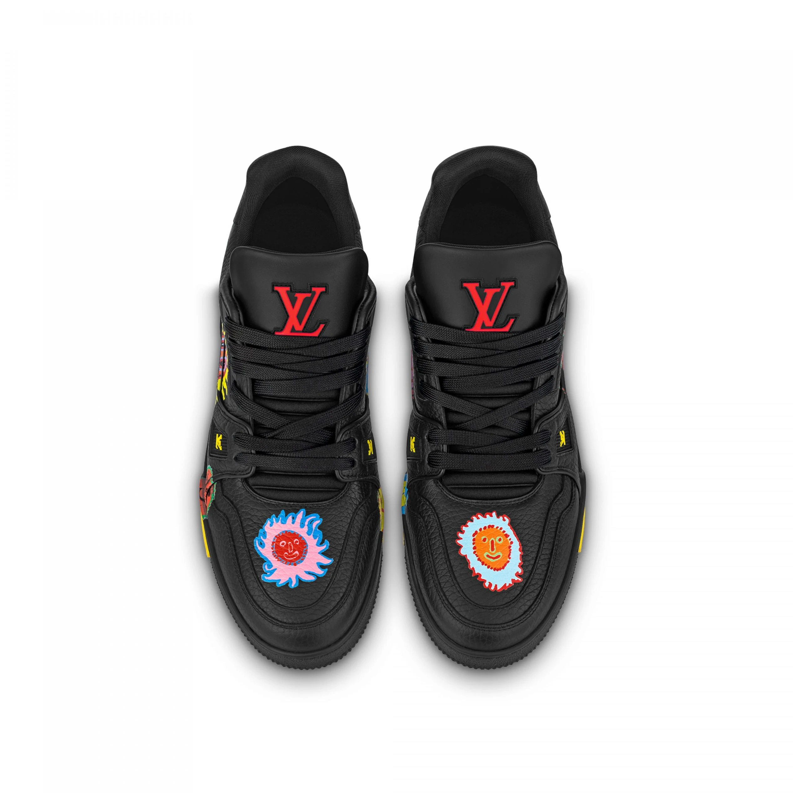 Replica bags Louis Vuitton Trainer Sneaker LV x YK Black 1ABD2W