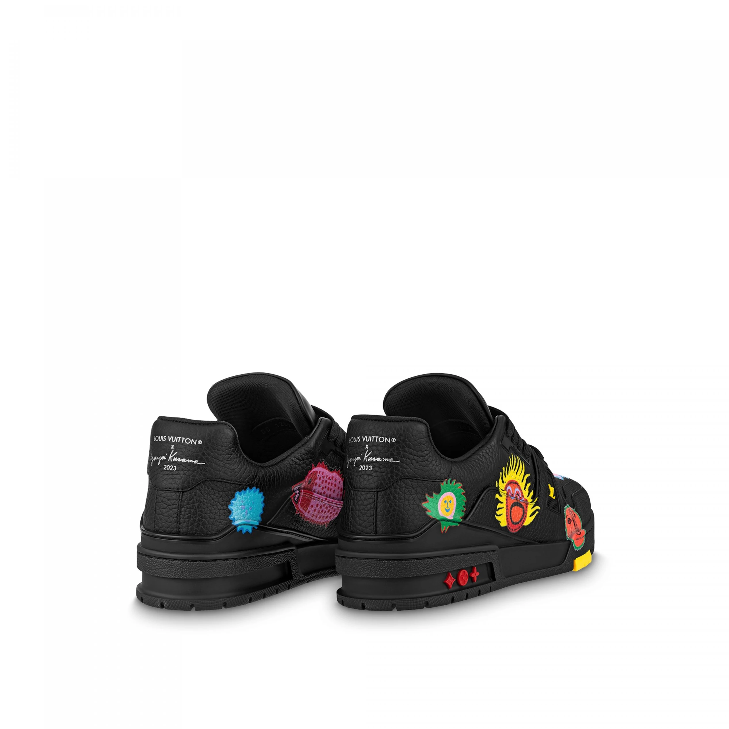 Replica bags Louis Vuitton Trainer Sneaker LV x YK Black 1ABD2W